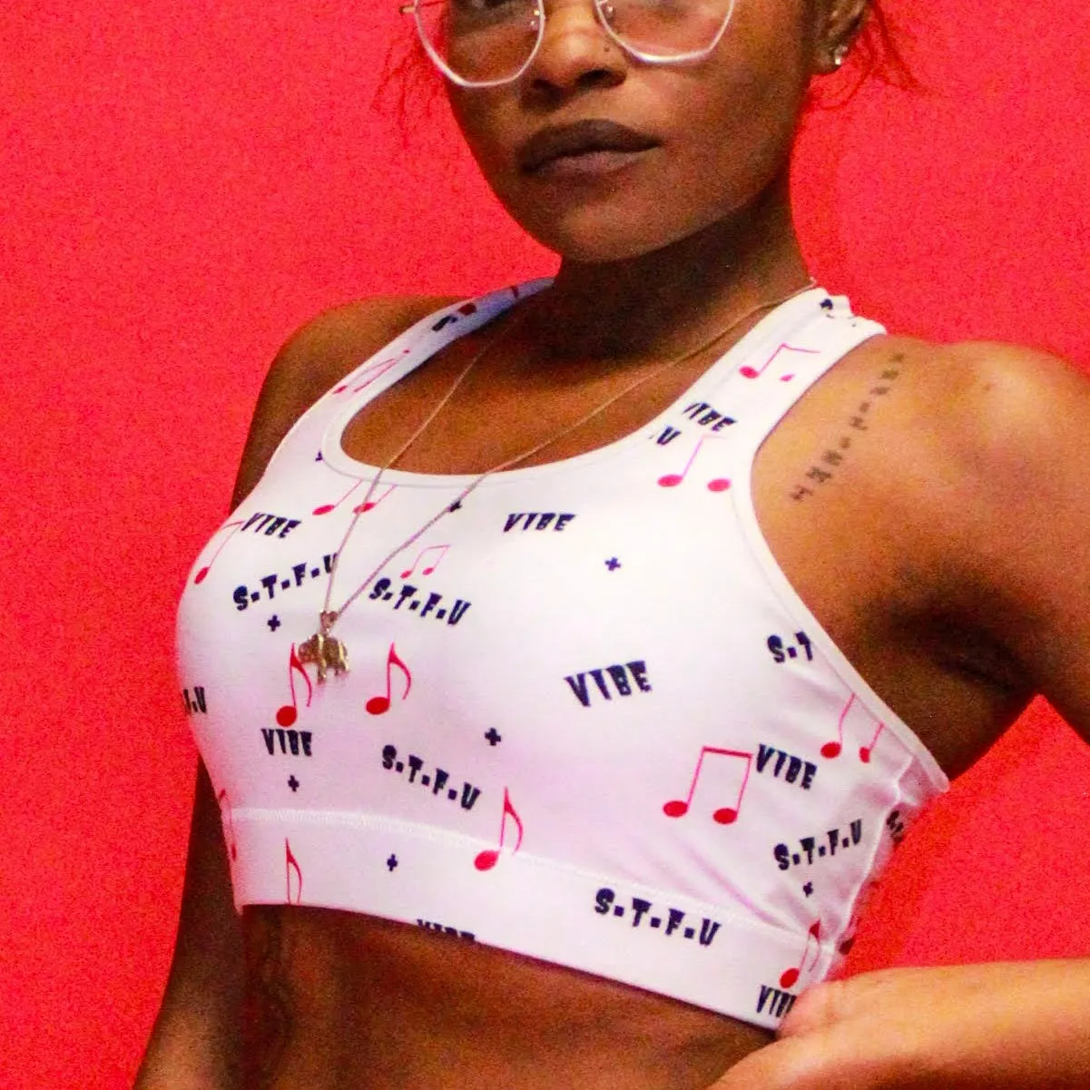 STFU   Vibe Sports bra