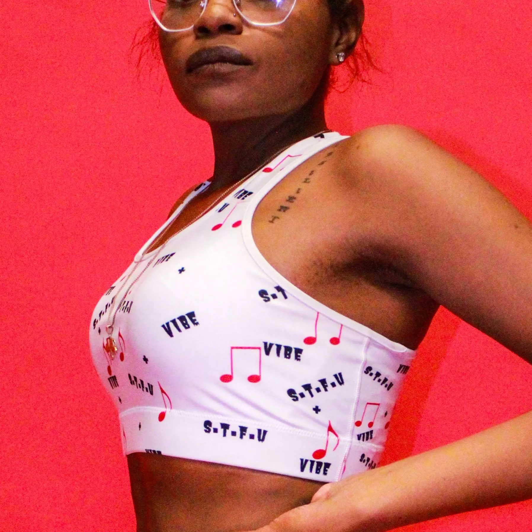 STFU   Vibe Sports bra