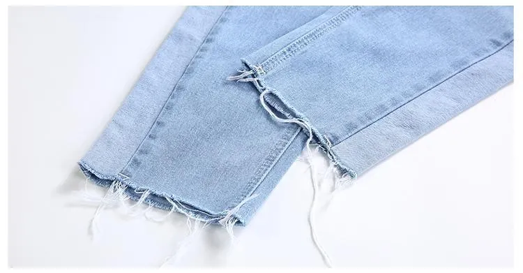 Striped Patchwork Jeans