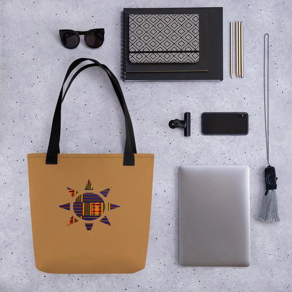 Sun Kente African Print Tote bag