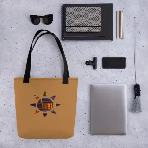Sun Kente African Print Tote bag