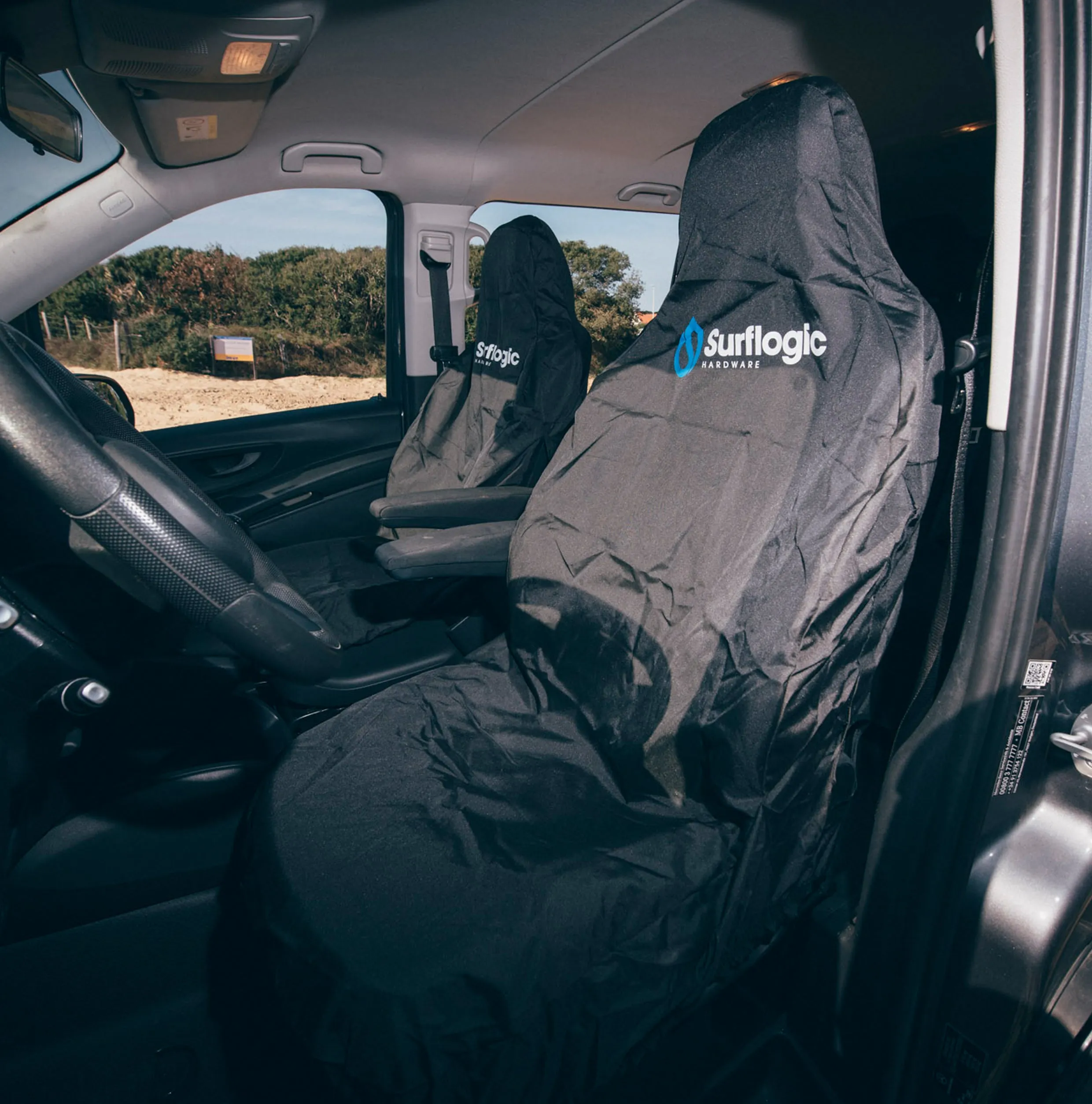 Surflogic - Waterproof Seat Cover Black (1 Piece) - SLH