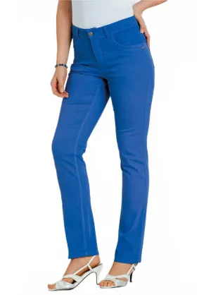 The embroidered 5-pocket pants
