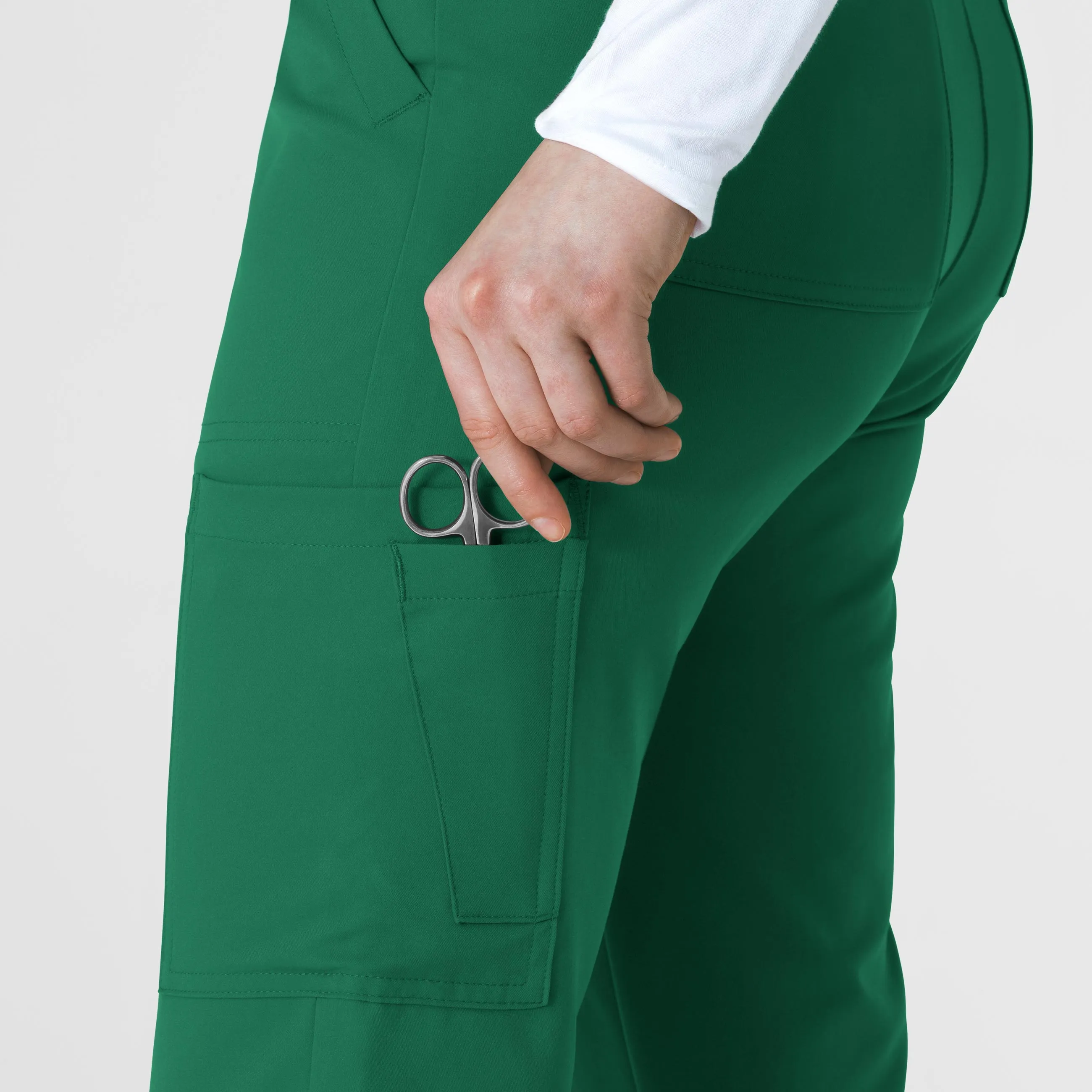 Thrive 5222 Cargo Straight Slim Leg Scrub Pants Hunter