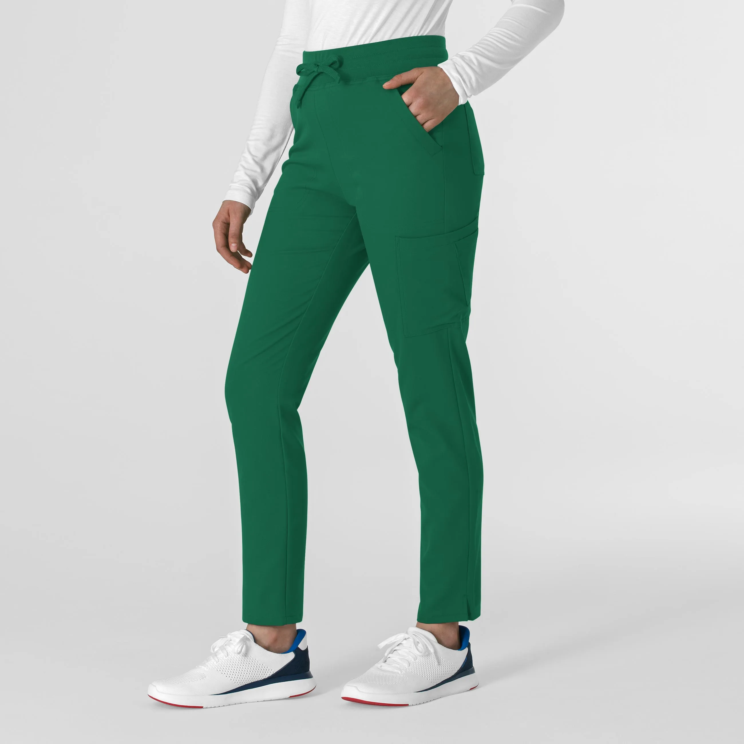 Thrive 5222 Cargo Straight Slim Leg Scrub Pants Hunter