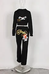 Trendy printed two-piece set AY3331