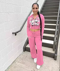 Trendy printed two-piece set AY3331