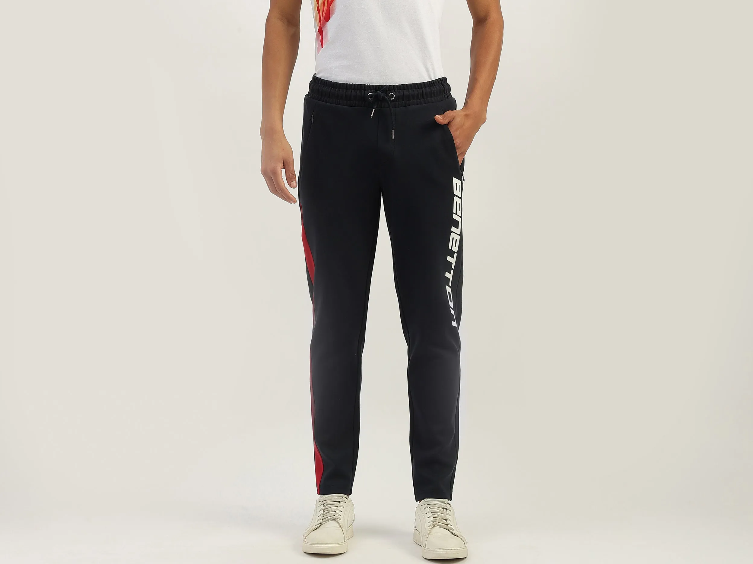 Typography Baggy Fit Trackpants