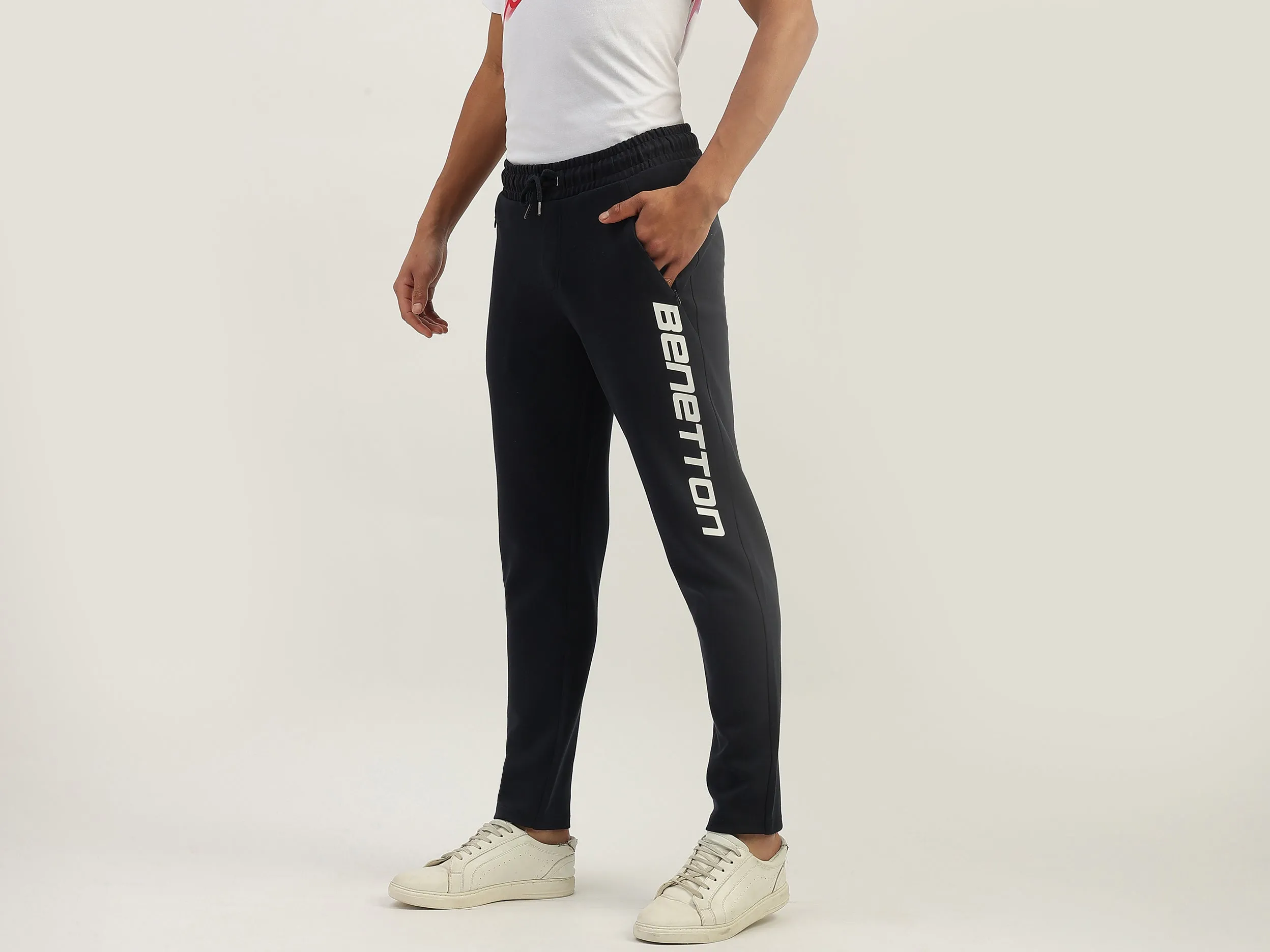 Typography Baggy Fit Trackpants
