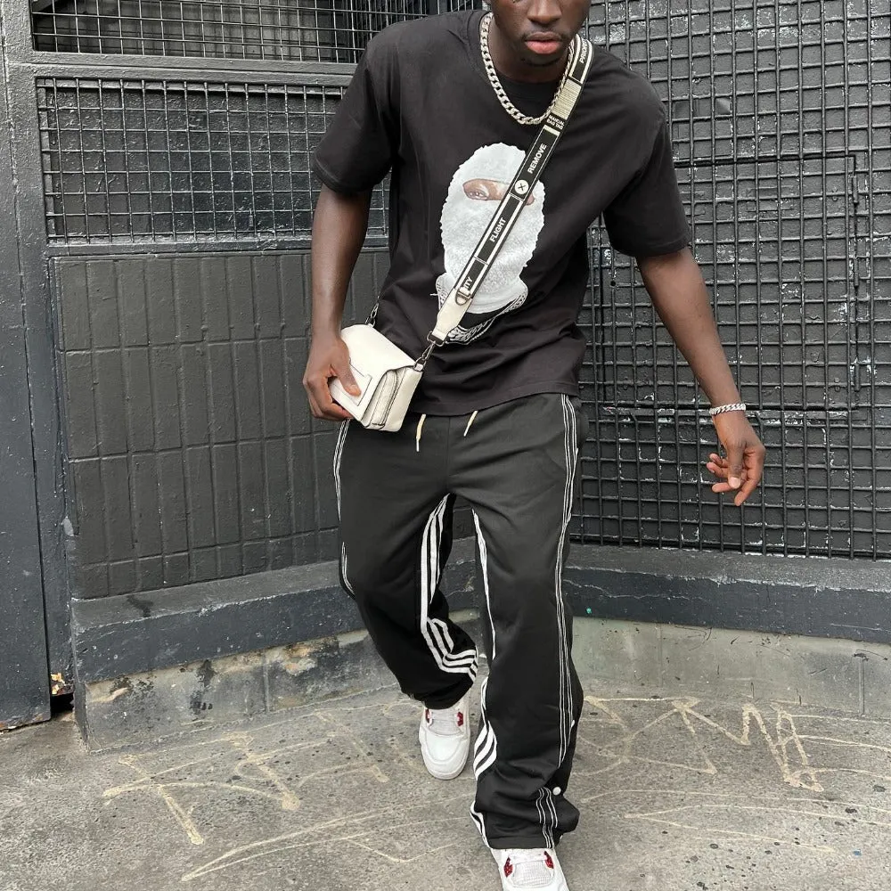 Urban High Street Stripe Buttons Pants
