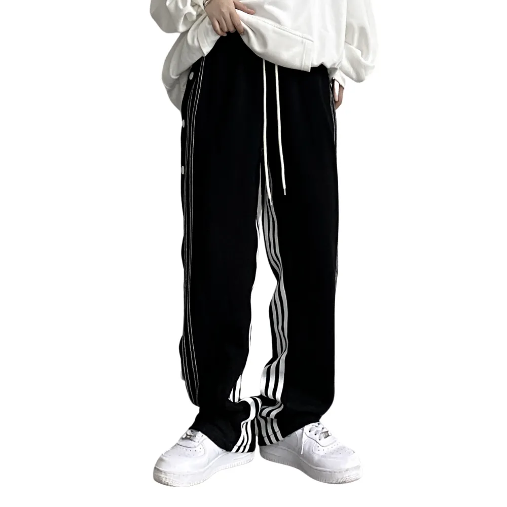 Urban High Street Stripe Buttons Pants