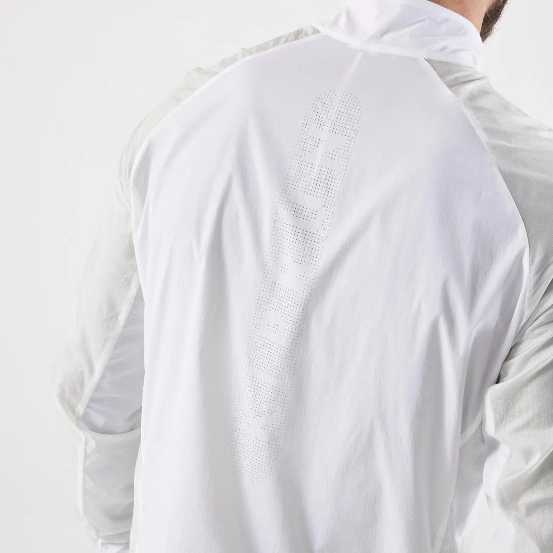 Veste coupe vent Homme - KIPRUN WIND JACKET BLANCHE