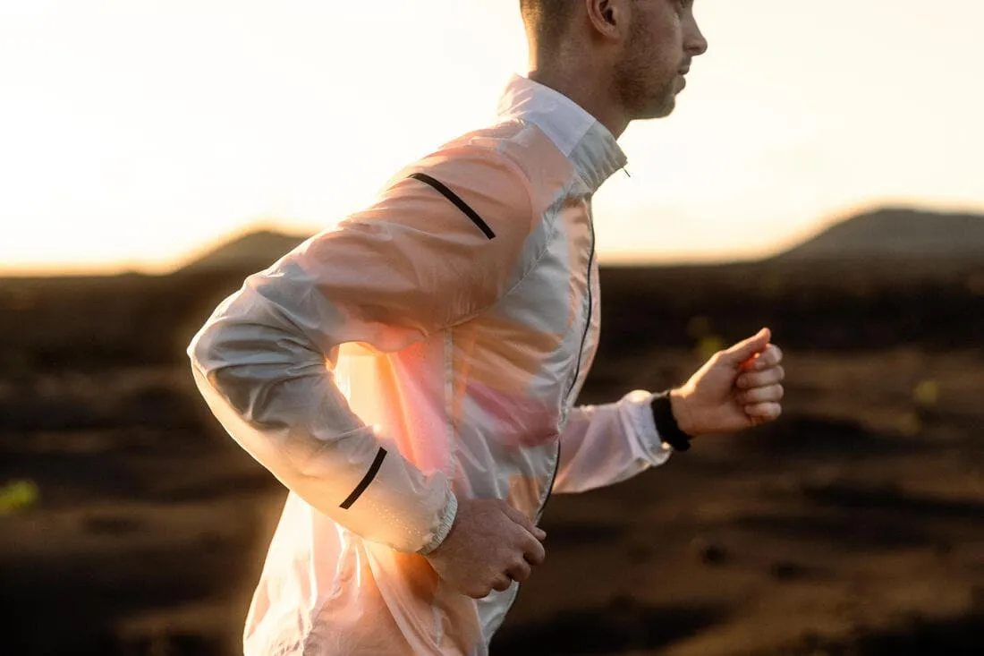 Veste coupe vent Homme - KIPRUN WIND JACKET BLANCHE