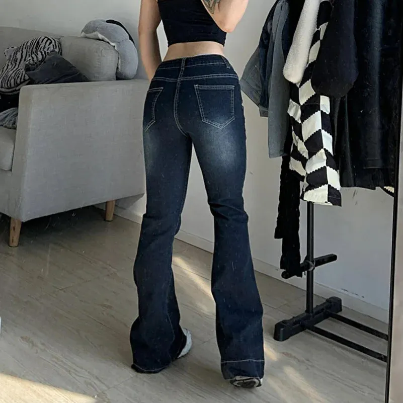 Vintage Aesthetic Flare Jeans