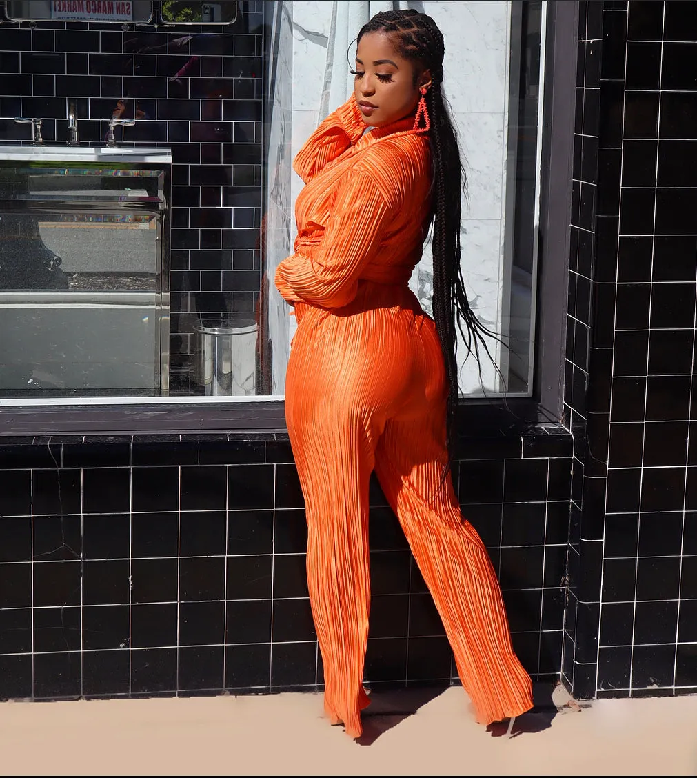 What We Doing? Pant Set ORANGE
