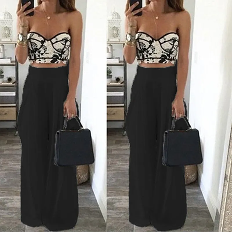 Women Wide Leg Pants High Waist Dance Party Pants Casual Trousers Loose Long Chiffon Harem Pants