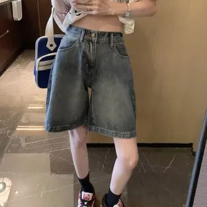 Women's Elastic Waist Solid Color Jorts