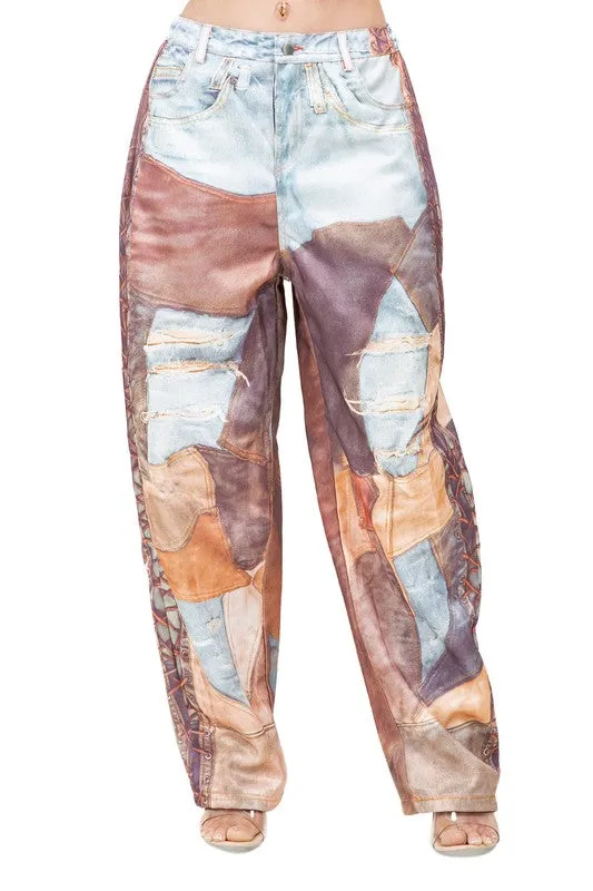 Women's Fashion 3D Print Boho Casual Pants
