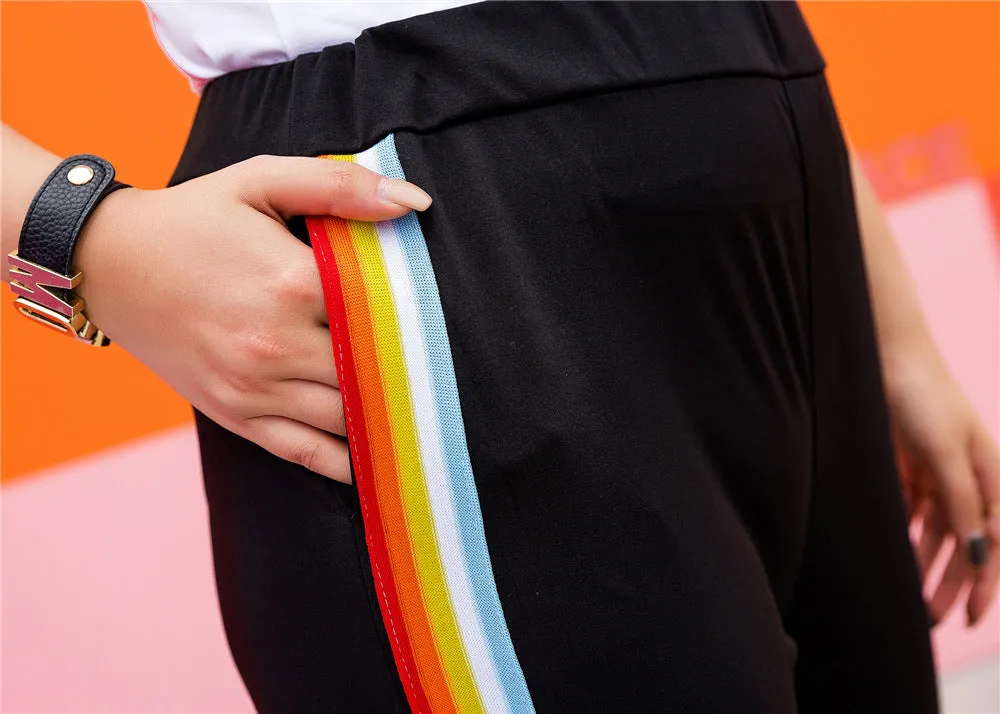 Women's Large Size Casual Sport Trousers