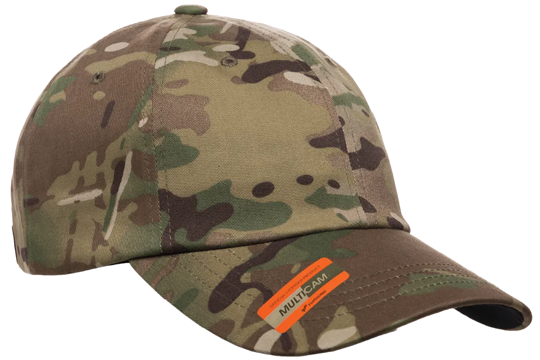 YP Classics Adjustable Dad Cap Multi Camo Green