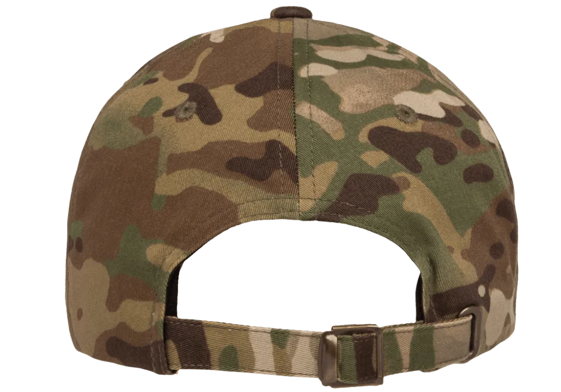 YP Classics Adjustable Dad Cap Multi Camo Green