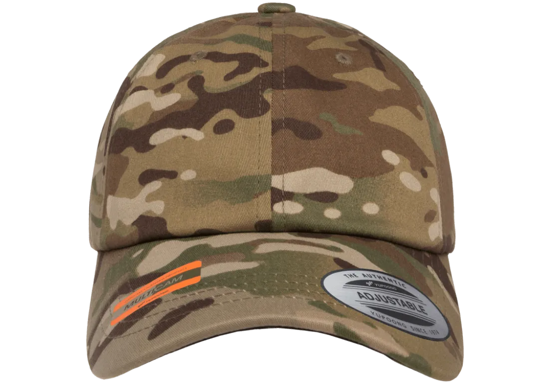 YP Classics Adjustable Dad Cap Multi Camo Green